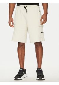 EA7 Emporio Armani Szorty sportowe 7M000326 AF12660 U1112 Écru Regular Fit. Materiał: bawełna. Styl: sportowy