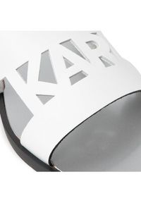 Karl Lagerfeld - KARL LAGERFELD Klapki KL80405 Biały. Kolor: biały. Materiał: skóra