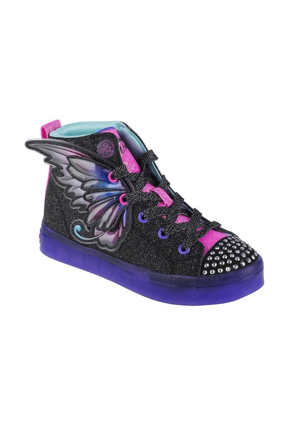 skechers - Buty sportowe do chodzenia dziewczęce, Skechers Twi-Lites 2.0-Twinkle Wishes. Zapięcie: sznurówki. Kolor: wielokolorowy, niebieski, czarny. Materiał: materiał. Szerokość cholewki: normalna. Sport: turystyka piesza