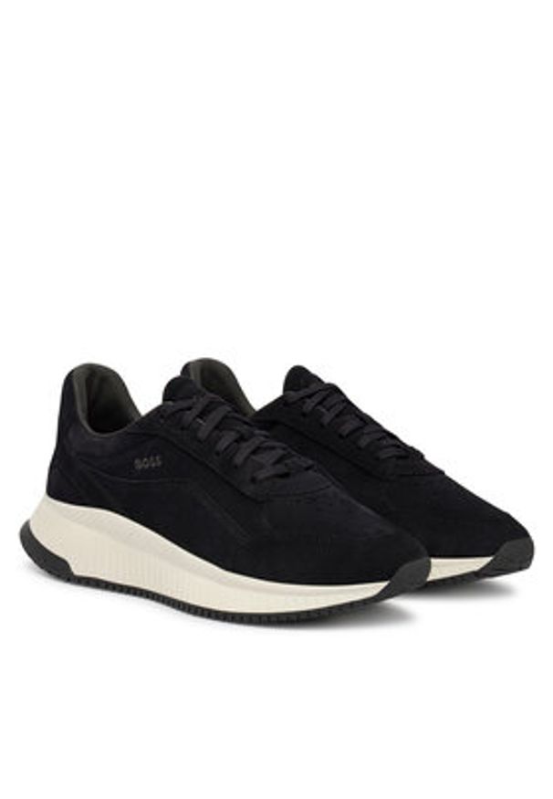 BOSS Sneakersy Ttnm Evo 50563920 Granatowy. Kolor: niebieski. Materiał: zamsz, skóra