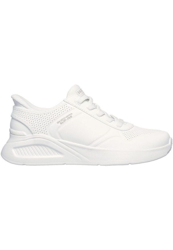 skechers - Adidasy Skechers Uno Lite-floating Steps, Kobiety. Kolor: biały. Materiał: materiał, skóra ekologiczna. Sport: fitness