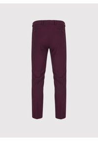 Pako Lorente - PAKO LORENTE - Bordowe spodnie ganiturowe. Kolor: czerwony. Materiał: poliester, wiskoza, elastan. Wzór: gładki. Sezon: wiosna, lato #5
