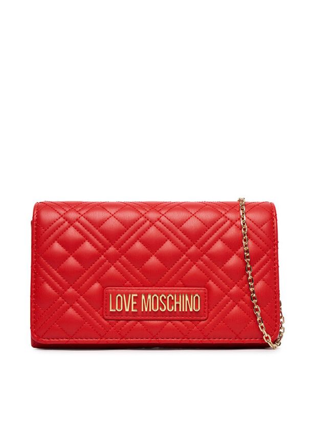 Love Moschino - LOVE MOSCHINO Torebka JC4079PP0OLA0500 Czerwony. Kolor: czerwony. Materiał: skórzane