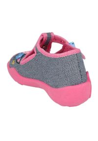 Befado obuwie dziecięce 213P134 różowe. Nosek buta: otwarty. Kolor: różowy. Materiał: bawełna, tkanina #4
