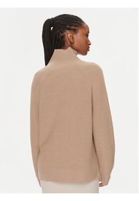 Calvin Klein Golf K20K206014 Beżowy Relaxed Fit. Typ kołnierza: golf. Kolor: beżowy. Materiał: wełna #3