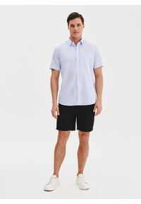 Pako Lorente - PAKO LORENTE - Czarne spodenki męskie z lnem. Okazja: na co dzień. Kolor: czarny. Materiał: len. Sezon: lato. Styl: casual #6