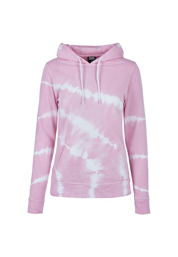Bluza damska Urban Classics tie dye. Kolor: różowy. Sezon: lato