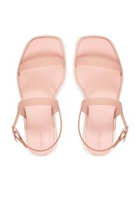 Calvin Klein Sandały Jelly Sandal Sling Mat Tran Tpu HW0HW02969 Beżowy. Kolor: beżowy. Materiał: syntetyk #2