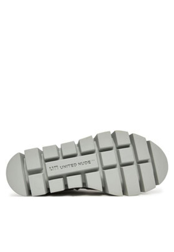 United Nude Trzewiki Grip Combat Lo 10961919165 Szary. Kolor: szary. Materiał: skóra