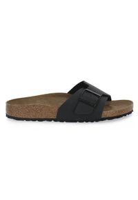 Klapki damskie Birkenstock Catalina. Kolor: czarny. Materiał: materiał, syntetyk