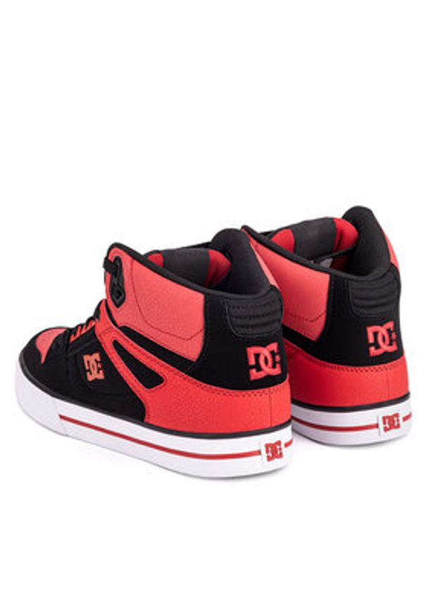 DC Sneakersy PURE HIGH-TOP WC ADYS400043-FWB Czerwony. Kolor: czerwony. Materiał: skóra