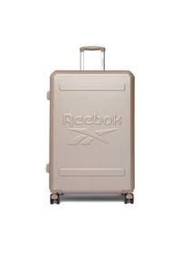 Walizka duża Reebok. Kolor: beżowy