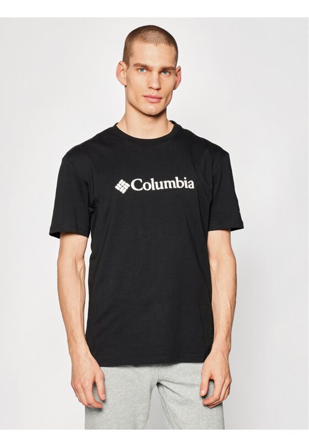 columbia - Columbia T-Shirt CSC Basic Logo EM2180 Czarny Regular Fit. Kolor: czarny. Materiał: bawełna