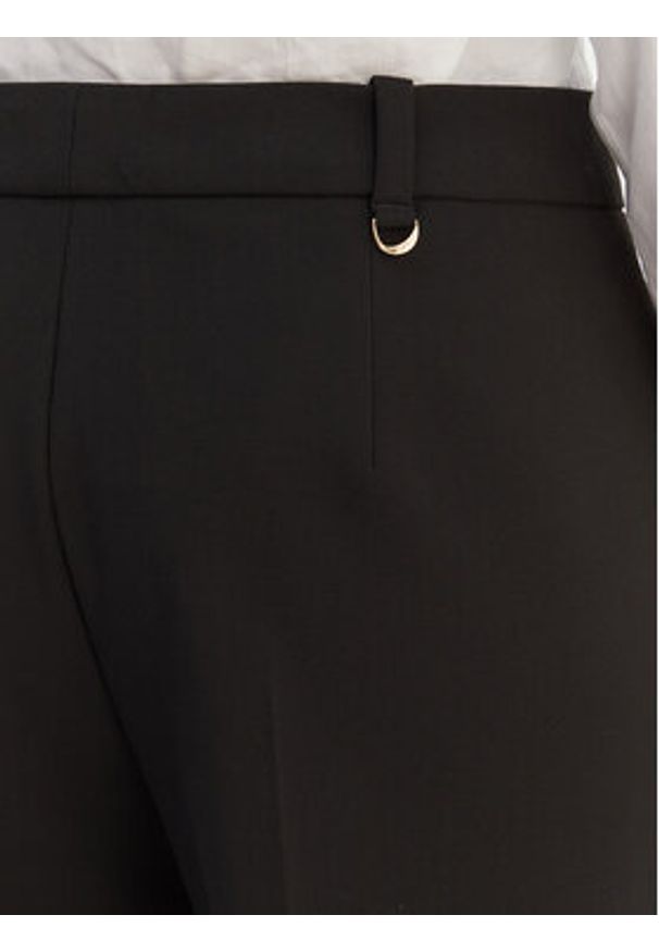 Hugo - HUGO Spodnie materiałowe Hilayla 50555896 Czarny Slim Fit. Kolor: czarny. Materiał: materiał