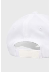 Armani Exchange czapka kolor biały z aplikacją. Kolor: biały. Wzór: aplikacja