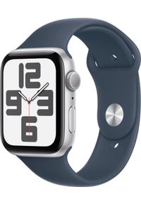 APPLE - Smartwatch Apple Watch SE 2023 GPS 44mm Silver Alu Sport S/M Granatowy (MREC3). Rodzaj zegarka: smartwatch. Kolor: niebieski. Styl: sportowy