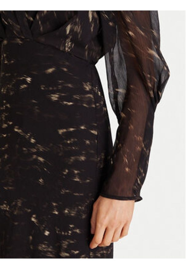 Morgan Sukienka koktajlowa 252-ROOD.F Czarny Regular Fit. Kolor: czarny. Materiał: syntetyk. Styl: wizytowy