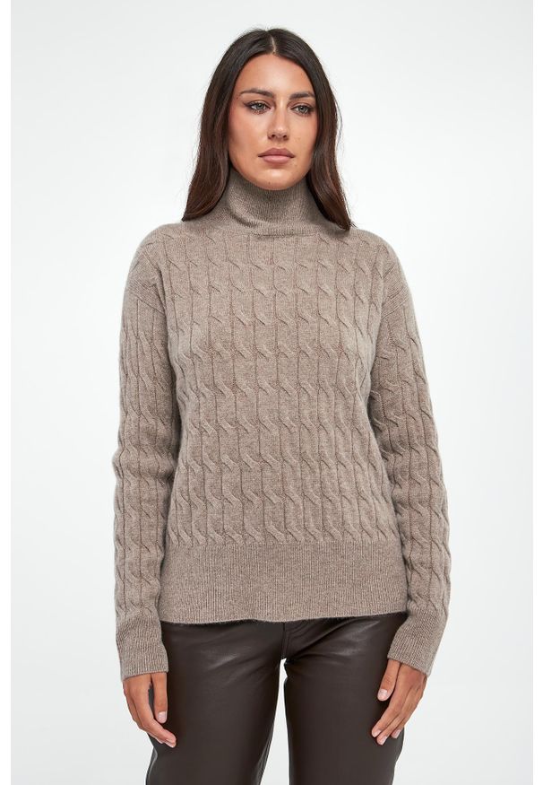 Marella Sport - Sweter damski wełniany Aereo MARELLA SPORT. Materiał: wełna. Styl: sportowy