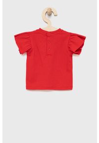 BIRBA&TRYBEYOND - Birba&Trybeyond t-shirt bawełniany dziecięcy kolor czerwony. Okazja: na co dzień. Kolor: czerwony. Materiał: bawełna. Wzór: aplikacja. Styl: casual #2