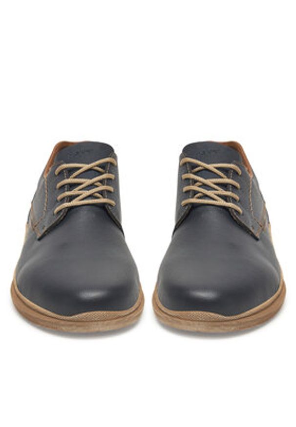 Rieker Półbuty 10402-14 Granatowy. Kolor: niebieski. Materiał: skóra