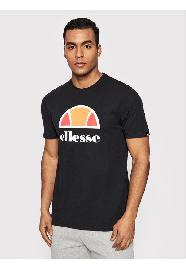 Ellesse T-Shirt Dyne SXG12736 Czarny Regular Fit. Kolor: czarny. Materiał: bawełna