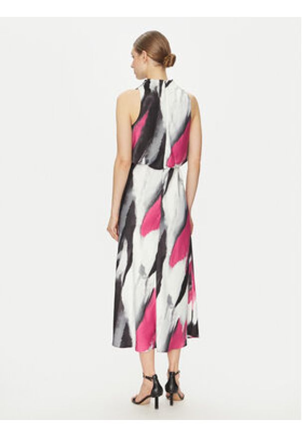 DKNY Sukienka koktajlowa P4JBNZ22 Kolorowy Regular Fit. Materiał: syntetyk. Wzór: kolorowy. Styl: wizytowy