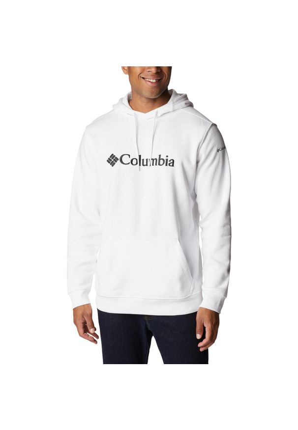 columbia - Bluza dresowa sportowa męska CSC Basic Logo II Hoodie. Kolor: biały. Materiał: bawełna, poliester. Styl: sportowy