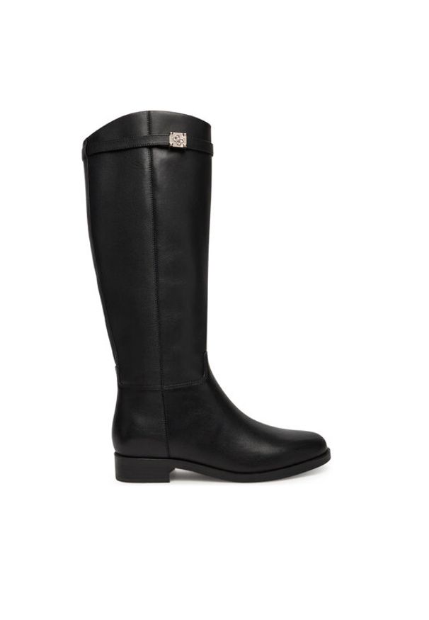 Guess Kozaki FLFZOR LEA11 Czarny. Kolor: czarny. Materiał: skóra