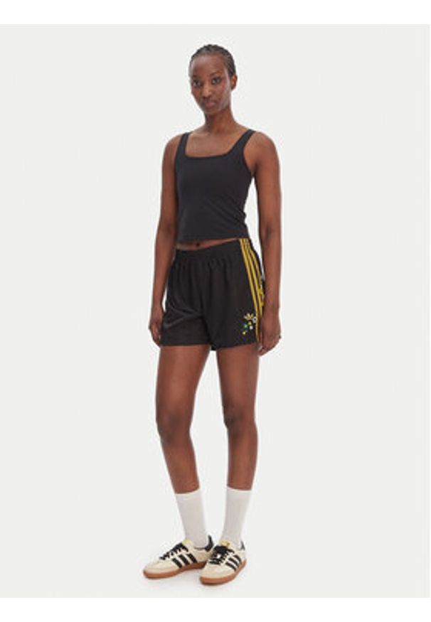 Adidas - adidas Szorty sportowe Liberty London Firebird KE3664 Czarny Loose Fit. Kolor: czarny. Materiał: syntetyk
