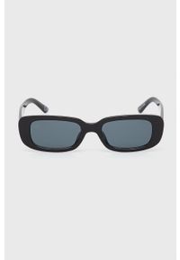 Jeepers Peepers okulary przeciwsłoneczne kolor czarny. Kształt: prostokątne. Kolor: czarny #3