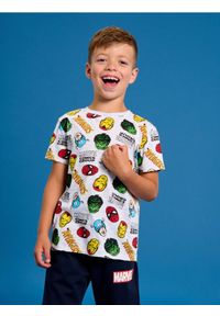 Sinsay - Koszulka z krótkim rękawem ze wzorem Marvel Comics - szary. Kolor: szary. Długość rękawa: krótki rękaw. Długość: krótkie. Wzór: motyw z bajki #1