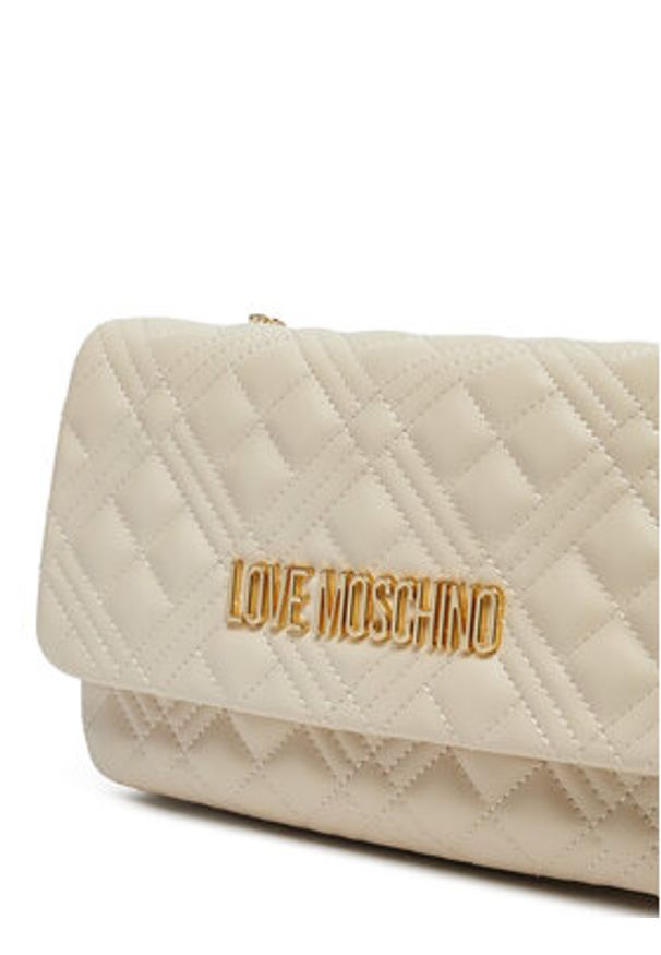 Love Moschino - LOVE MOSCHINO Torebka JC4097PP1MLA0110 Écru. Materiał: skórzane