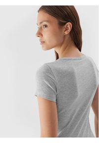 4f - 4F T-Shirt 4FAW23TTSHF0907 Szary Slim Fit. Kolor: szary. Materiał: bawełna #6