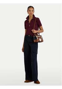 Lauren Ralph Lauren - LAUREN RALPH LAUREN Polo 200679219108 Bordowy Regular Fit. Typ kołnierza: polo. Kolor: czerwony. Materiał: bawełna #4