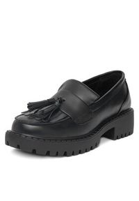 DeeZee Loafersy 62010D 3 Czarny. Kolor: czarny. Materiał: skóra