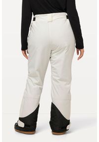 ULLA POPKEN - Damskie Spodnie funkcyjne HYPRAR wodoodporne zapięcie na rzep. Kolekcja: plus size. Kolor: biały. Materiał: elastan, poliester, materiał. Sezon: zima. Sport: narciarstwo