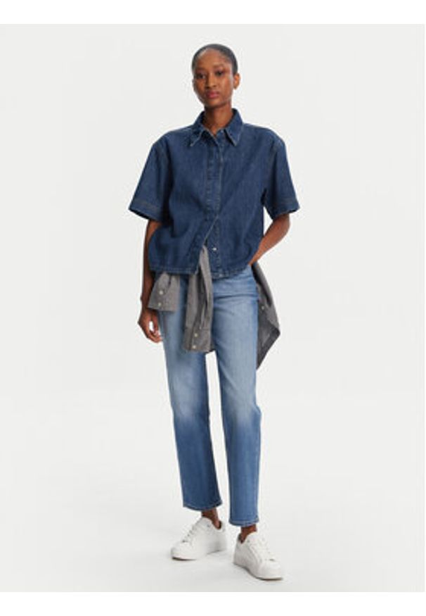 Lee Jeansy Carol 112355263 Niebieski Straight Fit. Kolor: niebieski