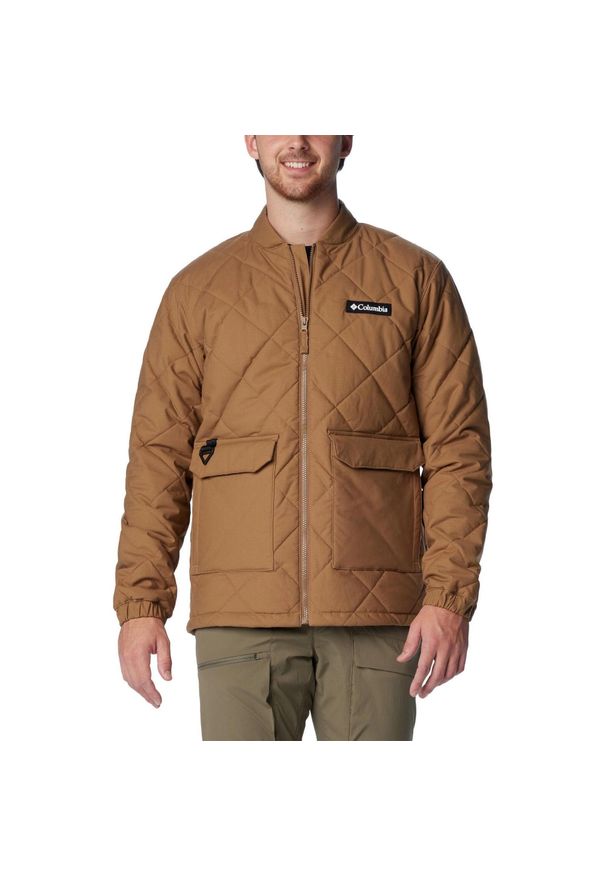 columbia - Kurtka przejściowa męska Columbia Rad Padded. Kolor: brązowy. Materiał: materiał