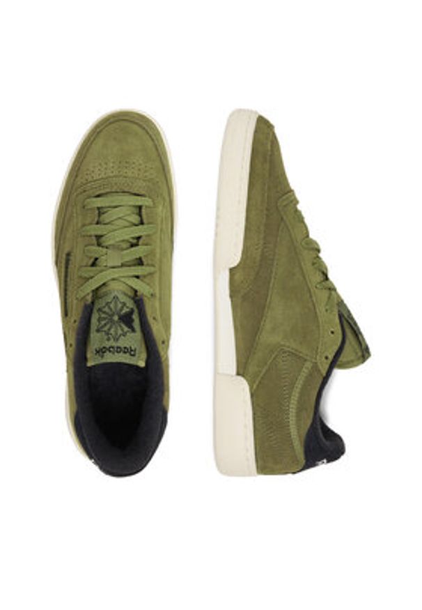 Reebok Sneakersy EO-CLUB C 85 VINTAGE 100244652 Zielony. Kolor: zielony. Materiał: skóra, zamsz. Model: Reebok Club