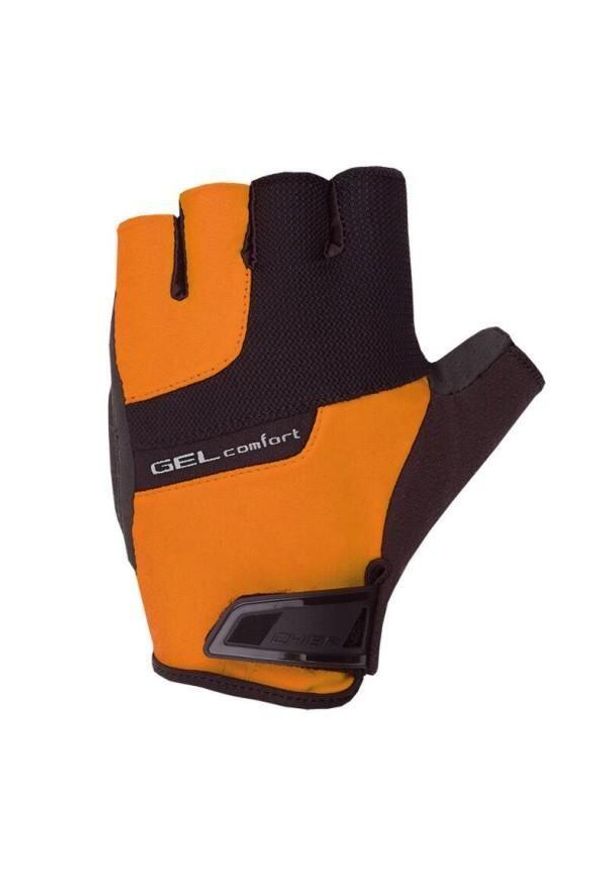 CHIBA - Rękawiczki rowerowe męskie Chiba Gel Comfort. Kolor: wielokolorowy, czarny, pomarańczowy. Sport: kolarstwo