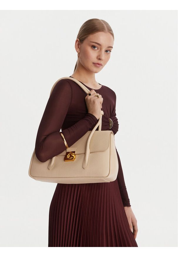 Coccinelle Torebka U4K Coccinelle C-Me Lock E1 U4K 12 03 01 Beżowy. Kolor: beżowy. Materiał: skórzane