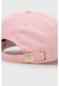 Chiara Ferragni czapka kolor różowy z aplikacją. Kolor: różowy. Wzór: aplikacja #2