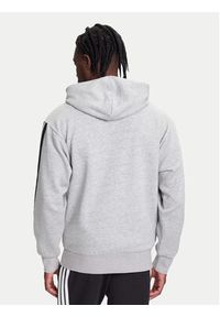 Adidas - adidas Bluza Essentials 3-Stripes JE6302 Szary Regular Fit. Kolor: szary. Materiał: bawełna #4