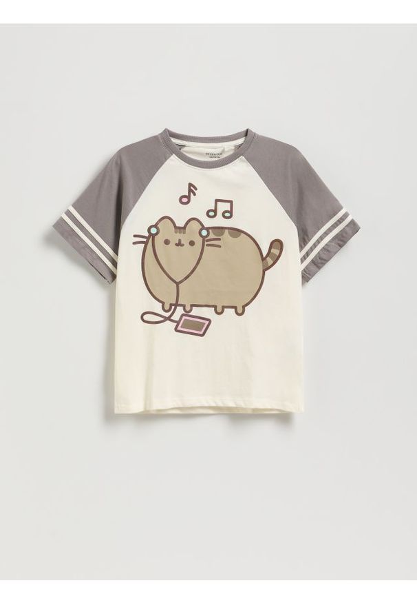 Reserved - T-shirt Pusheen - wielobarwny. Materiał: bawełna