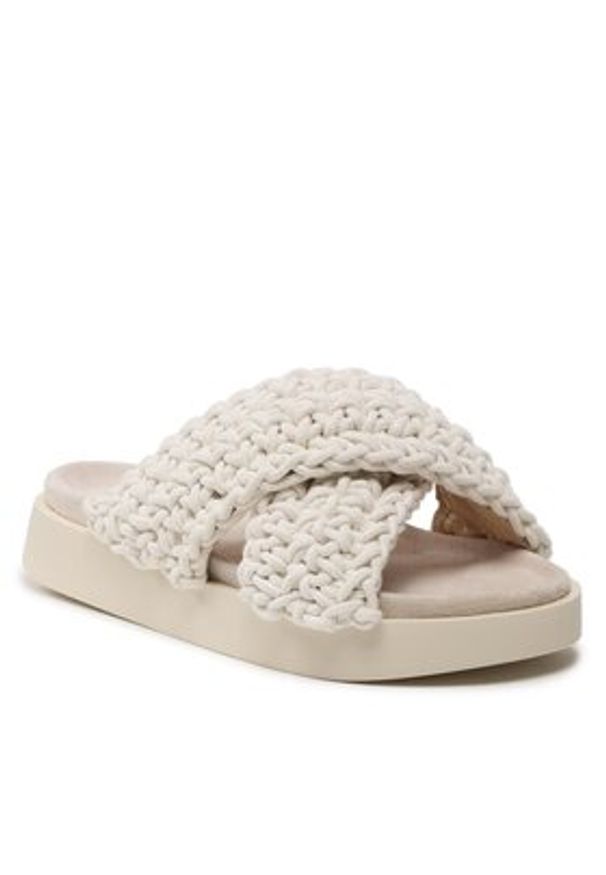 Inuikii Klapki Woven 70104-105 Biały. Kolor: biały. Materiał: materiał