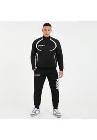 LEGEA - Kompletny dres ALGERIA BOGOTA rozmiar dziecięcy. Okazja: na uczelnię. Kolor: czarny. Materiał: dresówka. Wzór: haft. Styl: sportowy #1