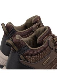 skechers - Skechers Trapery Melano 204477/CHOC Brązowy. Kolor: brązowy. Materiał: materiał #8