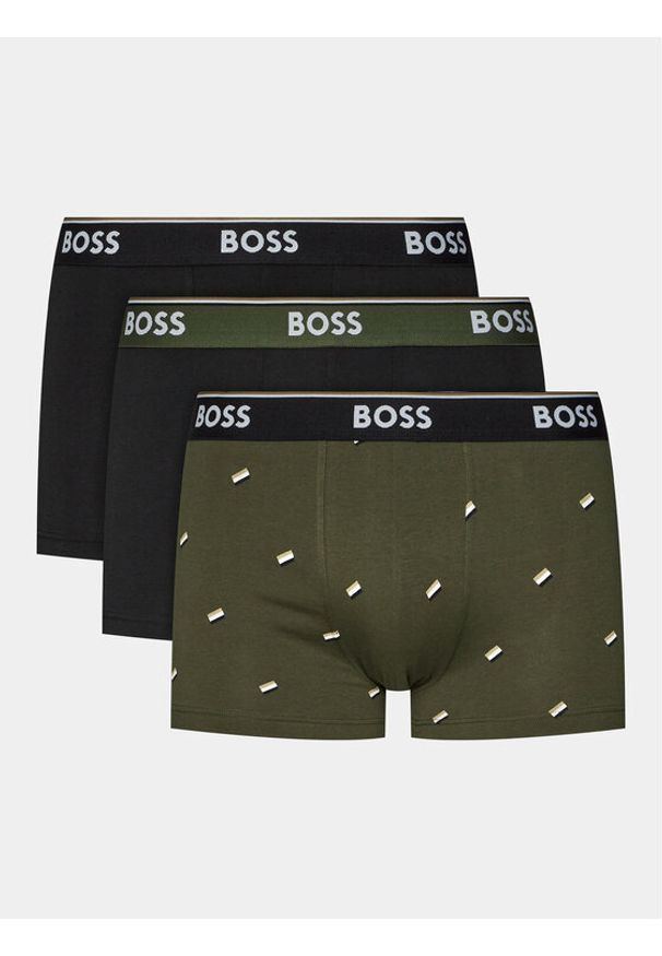 BOSS - Boss Komplet 3 par bokserek Power Desig 50509200 Kolorowy. Materiał: bawełna. Wzór: kolorowy