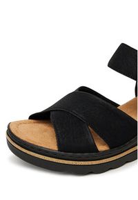 Rieker Sandały 67463-00 Czarny. Kolor: czarny. Materiał: syntetyk