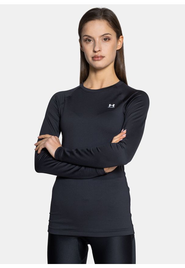 Longsleeve treningowy damski Under Armour Authentics Crew (1368701-001). Kolor: czarny. Długość rękawa: długi rękaw